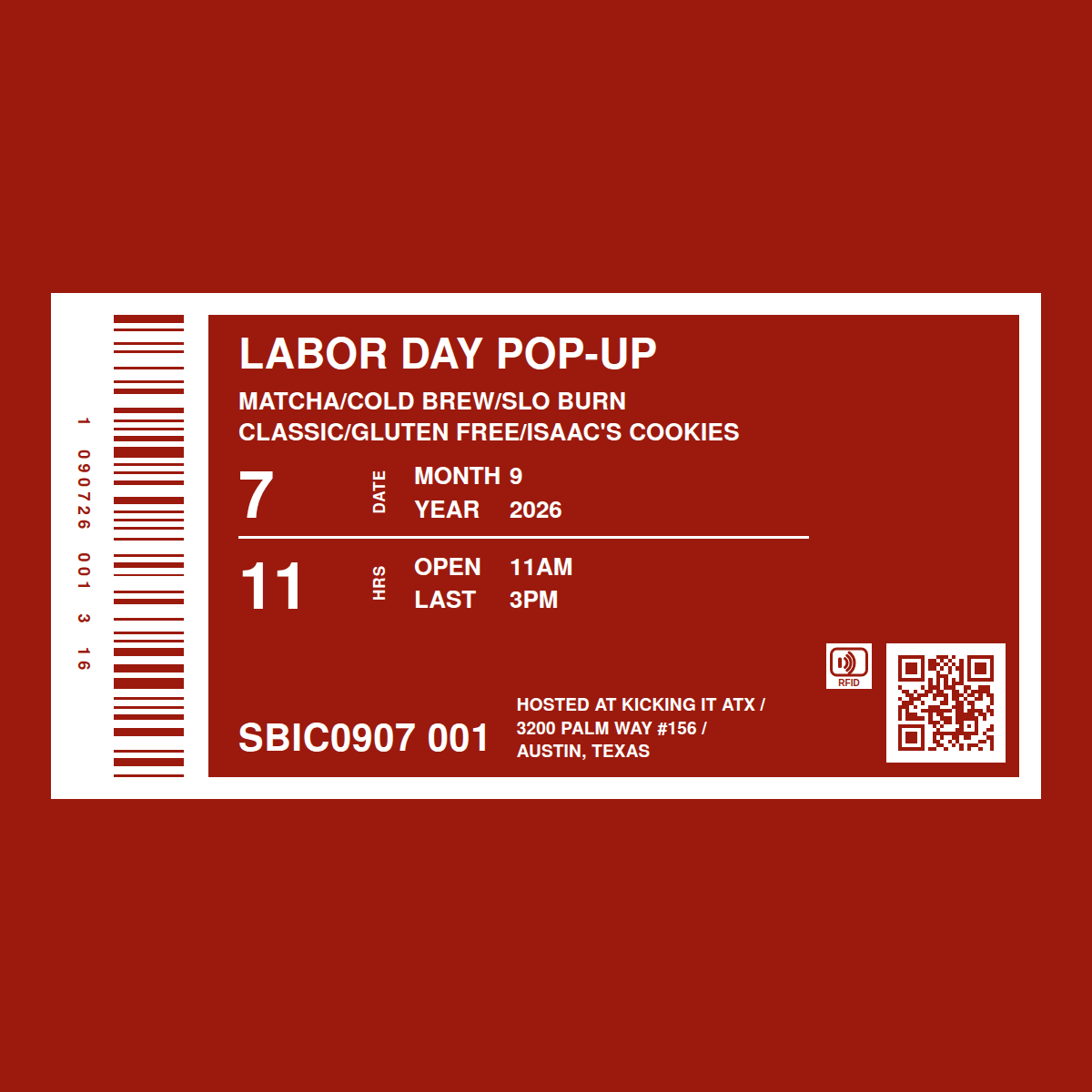 labor day pop up